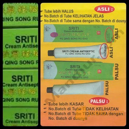 Cream Salep Walet SRITI Antiseptic Original Terdaftar BPOM
