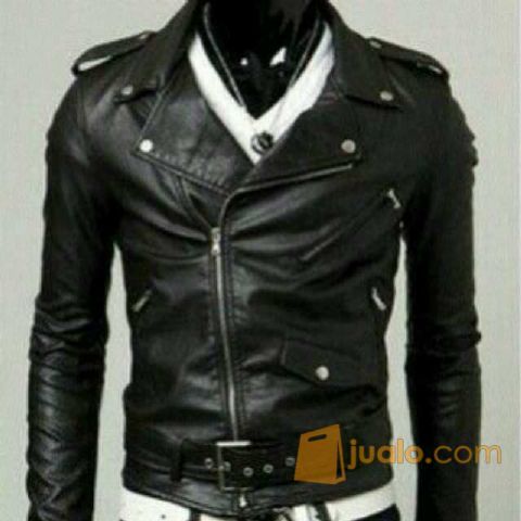 Jaket Kulit Ramones The Changcuters Rock N Roll Punk Coklat