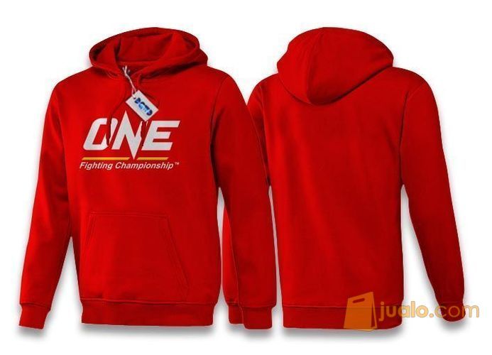 JAKET HOODIES JUMPER MMA UFC ONE FIGHTING CHAMPIONSHIP (warna merah)
