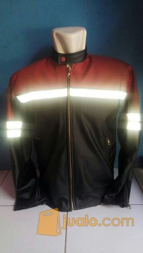Jaket Kulit Motor AJ Anak Jalanan Kawasaki Ninja Merah