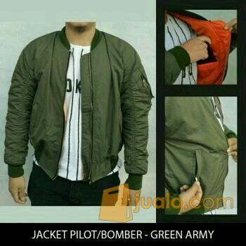 Jaket Motor Rider Model Pilot Boomber Army