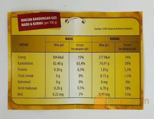 Madu Kurma TJ 250 gram