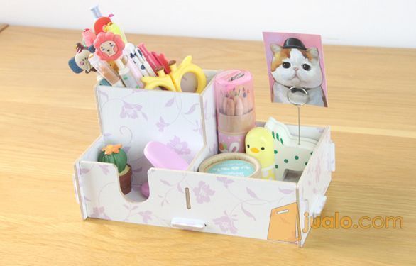 Kotak Serbaguna DIY/ Box Kayu Sekat 3 / Pen Stand Kayu