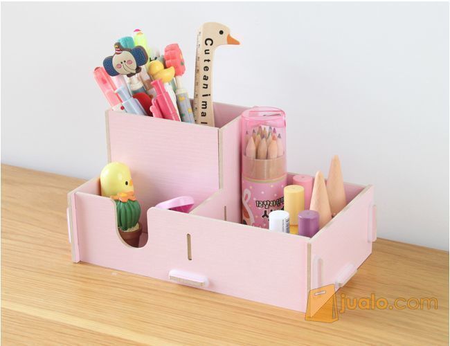 Kotak Serbaguna DIY/ Box Kayu Sekat 3 / Pen Stand Kayu