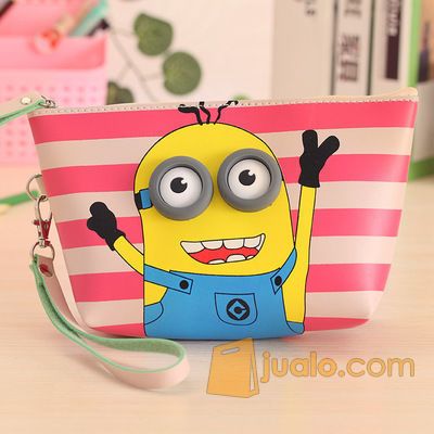 Tempat Pensil Jumbo/ Dompet Kosmetik Kartun 3D Mata menonjol II