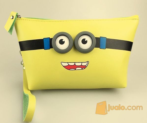Tempat Pensil Jumbo/ Dompet Kosmetik Kartun 3D Mata menonjol II