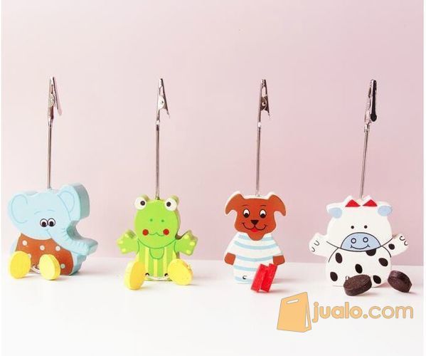 Penjepit Foto Berdiri/ Magnet Kayu Binatang