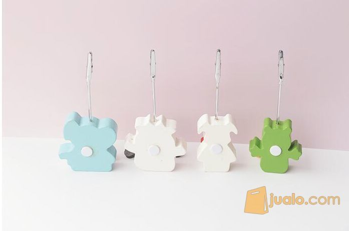 Penjepit Foto Berdiri/ Magnet Kayu Binatang