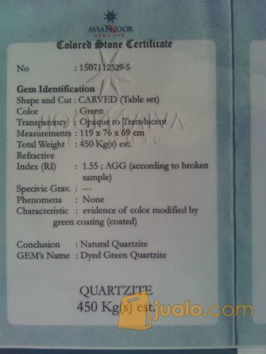 Meja & Kursi Dari Batu Giok Asli