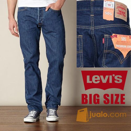 Celana Levis Big Size warna Blue ukuran 33 s/d 38 / Besar /