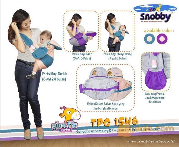 Gendongan Bayi Samping Snobby Dwi Fungsi Giraffe Series TPG 1546