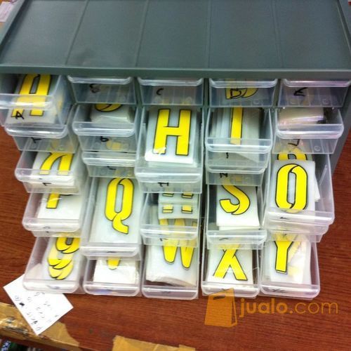 Angka Nomor Punggung Font Jersey Grade Ori