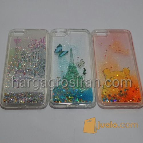 Case Air Glitter Motif Iphone 6 Plus- Silikon / Softshell Berisi Air