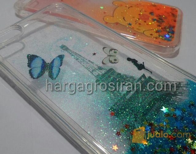 Case Air Glitter Motif Iphone 6 Plus- Silikon / Softshell Berisi Air