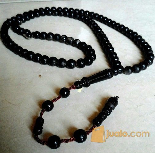 Tasbih Tanduk Kerbau 99/12 MM, Warna Hitam Natural