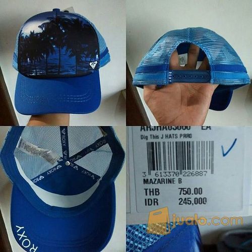 Topi Roxy Dig Thid Blue Trucker Original
