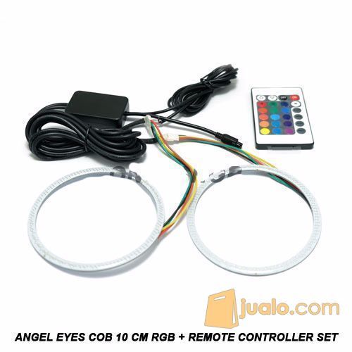 [NEW] Angel Eyes Led COB 10 cm RGB + Remote Controller Set