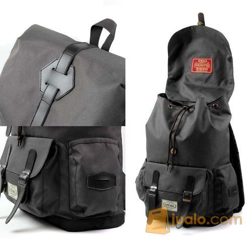 TAS RANSEL VISVAL ABIGAIL BLACK || BACKPACK LAPTOP