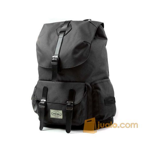 TAS RANSEL VISVAL ABIGAIL BLACK || BACKPACK LAPTOP