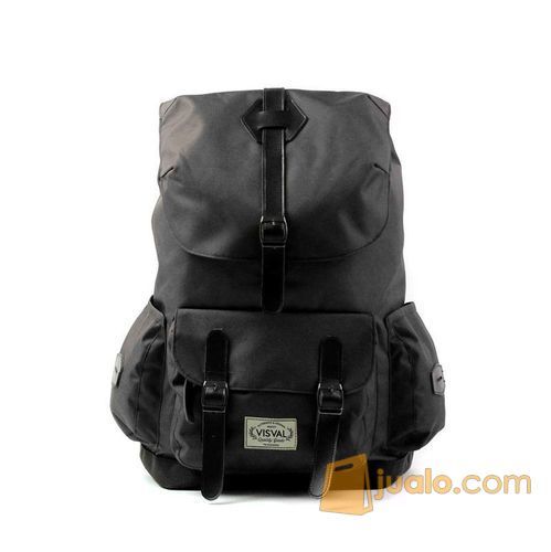 TAS RANSEL VISVAL ABIGAIL BLACK || BACKPACK LAPTOP