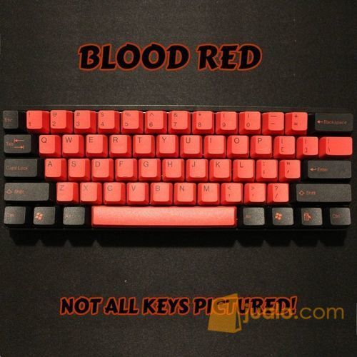 Keycaps Tai-Hao Red & Black / Dark Blood PBT Double Shot Keycap Set