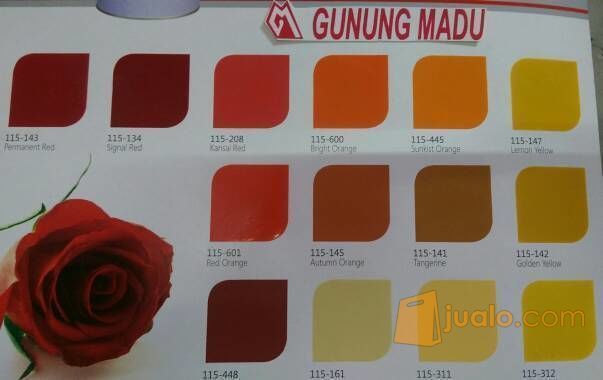 CAT MINYAK BESI KAYU MERAH / KUNING / ORANGE FTALIT 1 KG