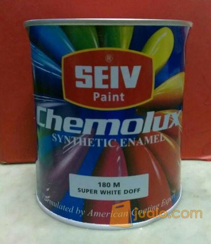 CAT SEIV CHEMOLUX BESI KAYU SUPER WHITE DOFF 1 LITER / PUTIH DOP 180 M