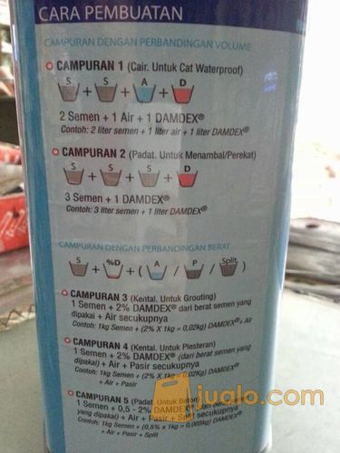 DAMDEX 5 KG / PENGERAS BETON ANTI BOCOR AIR / CAIRAN OBAT COR PLESTER