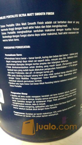 CAT TEMBOK DULUX PENTALITE PUTIH ( 2,5 LITER ) BRILLIANT WHITE