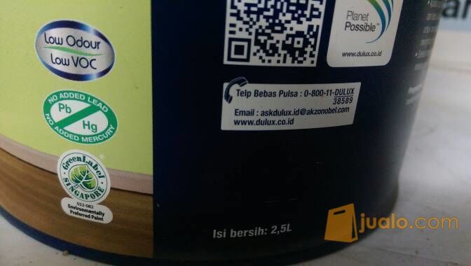 CAT TEMBOK DULUX PENTALITE PUTIH ( 2,5 LITER ) BRILLIANT WHITE