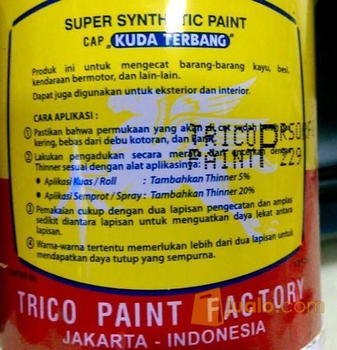 CAT KUDA TERBANG HITAM / PUTIH / CAT KAYU BESI KECIL