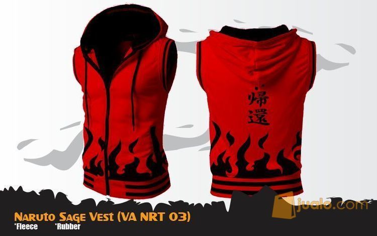 Rompi Jaket Anime Naruto Mode Sage Vest Hoodie (VA NRT 03)