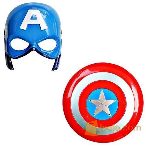 JUAL MAINAN TOPENG + TAMENG CAPTAIN AMERICA MURAH