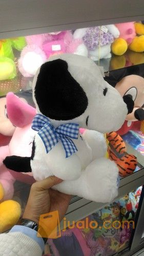 Boneka karakter hewan si anjing putih pemalas lucu & cerdas tokoh serial film kartun SNOOPY SNI NEW murah
