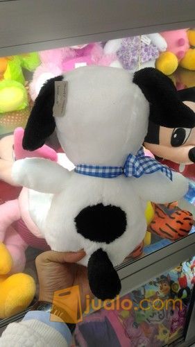 Boneka karakter hewan si anjing putih pemalas lucu & cerdas tokoh serial film kartun SNOOPY SNI NEW murah