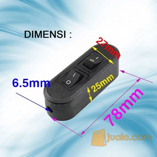 Saklar Lampu LED 2 Switch ON/OFF max. 6A/6 Ampere (2 in 1)