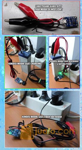 Li-Ion Charger modul TP4056 5V 1A + Guard Combo (Modul 03962A)