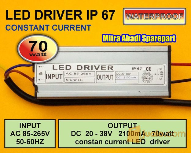 LED Driver IP65 Waterproof 70 Watt 2100 mA
