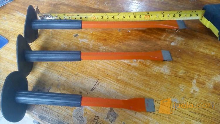 Pahat Besi Beton Topi gagang karet merek werkline ori