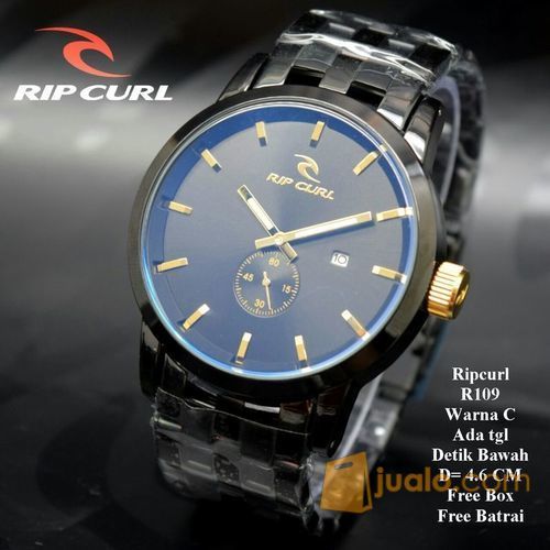 Jam Tangan Pria Ripcurl Detroit Rantai Black Gold