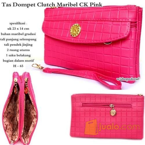 tas dompet wanita clutch maribel Ck pink