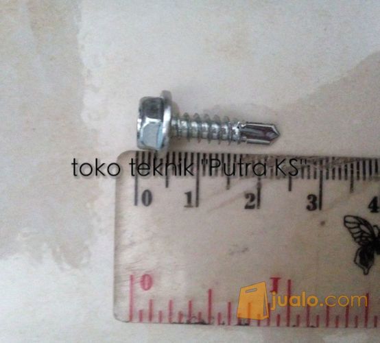 Baut Baja Ringan / Baut Roofing Ukuran #10x3/4 Isi 100Pcs