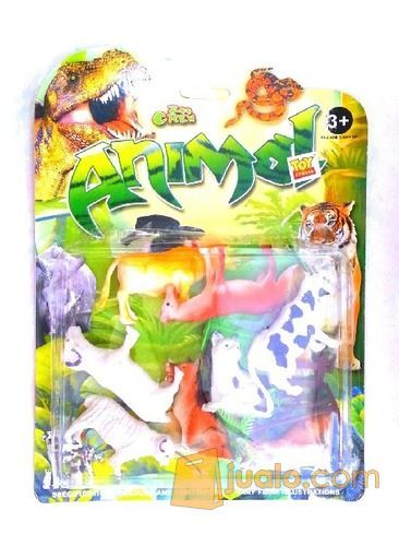 Mainan Binatang Ternak Farm Animal Kerbau Kuda Sapi Domba Mix (0141F)