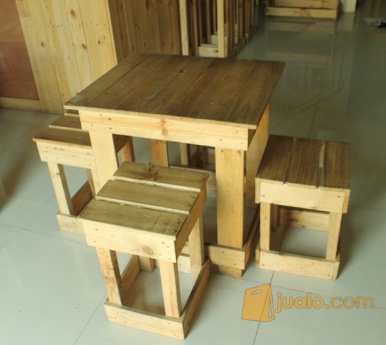 Meja kursi kayu jati belanda murah