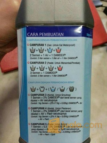 DAMDEX 1 KG/PENGERAS BETON ANTI BOCOR AIR/OBAT COR PLESTER
