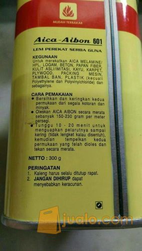 LEM KUNING AICA AIBON 300 GR/LEM SERBAGUNA HPL KAYU KARPET DLL