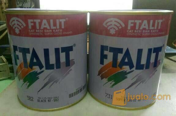 CAT MINYAK FTALIT BESI KAYU PUTIH/HITAM KILAP /CAT KANSAI 1 KG