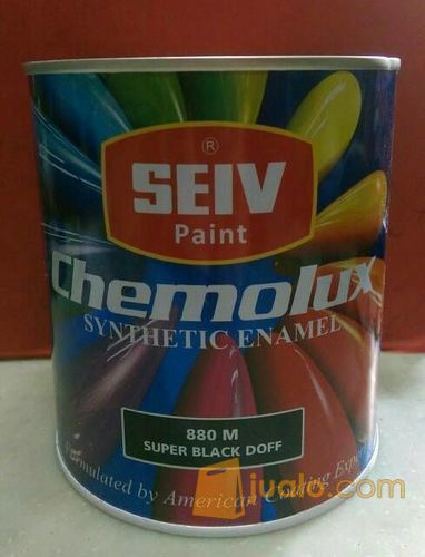 CAT BESI KAYU SEIV CHEMOLUX SUPER BLACK DOFF 1 LITER/HITAM DOFF 880 M