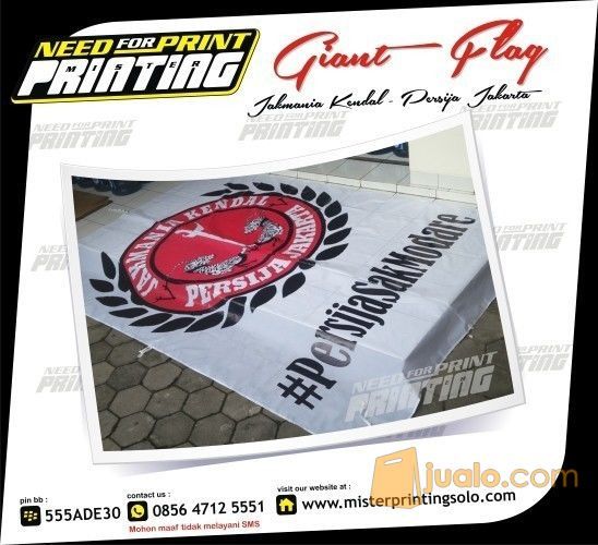 Tempat Pembuatan Bendera Supporter Bola Giant Flag Satuan Bijian di Solo Jogja Sragen Sukoharjo