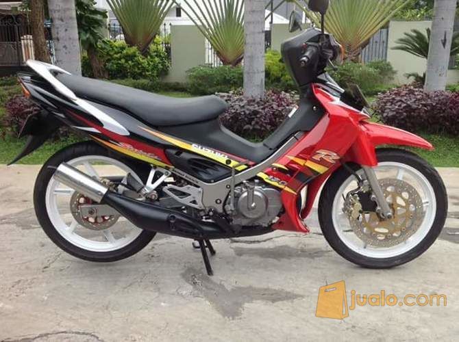 satria hiu 2004 merah hitam,mantap!!